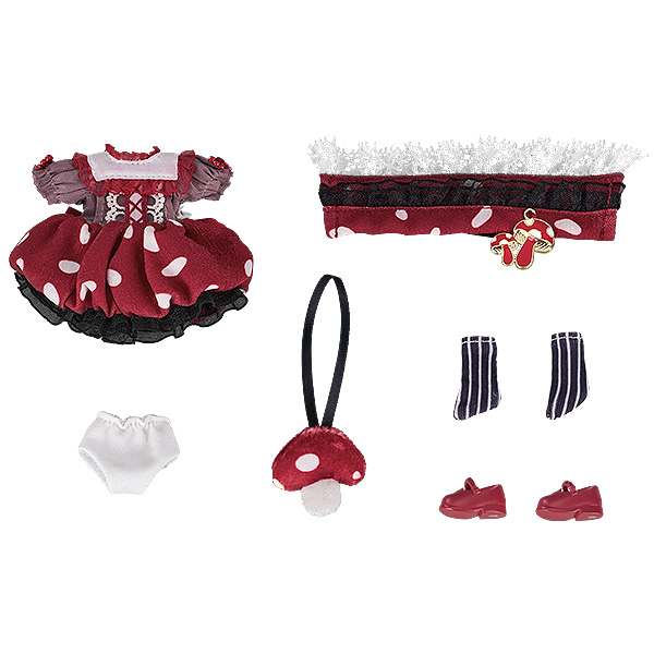 Nendoroid Doll Outfit Set: Mushroom - Girl (Red)