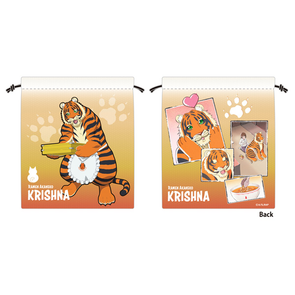 Ramen Akaneko Drawstring Pouch Krishna